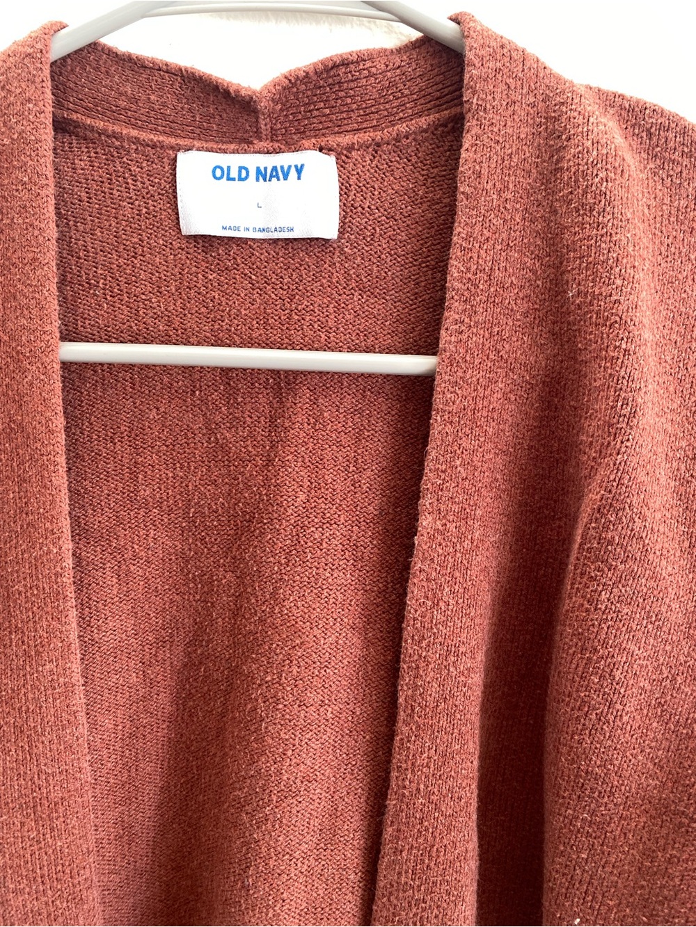 Rust Open-Front Cardigan Sweater - Picture 2 of 3